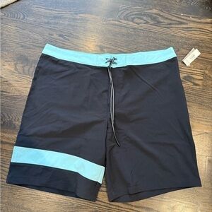 Joe Fresh Black and Blue Board Shorts Swimwear
